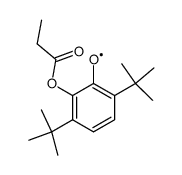 3,6-di-tert-butyl-2-propionyloxyphenoxyl radical Structure