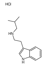 2-(1H-indol-3-yl)ethyl-(2-methylpropyl)azanium,chloride Structure