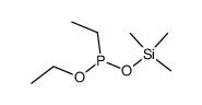 O-trimethylsilyl-O-ethyl ethylphosphonite Structure