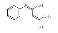 Benzenamine,N-(1,3-dimethyl-2-buten-1-ylidene)- Structure