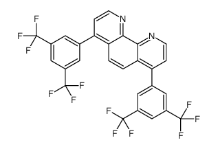 4,7-bis[3,5-bis(trifluoromethyl)phenyl]-1,10-phenanthroline Structure