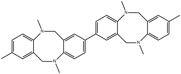 5,8,11,5',8',11'-hexamethyl-5,6,11,12,5',6',11',12'-octahydro-[2,2']bi[dibenzo[b,f][1,5]diazocinyl]结构式