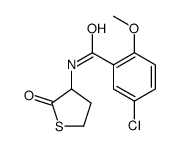 5-chloro-2-methoxy-N-(2-oxothiolan-3-yl)benzamide结构式