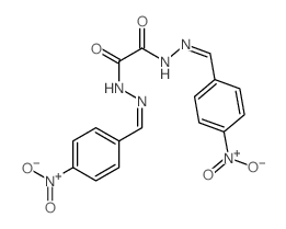 N,N-bis[(4-nitrophenyl)methylideneamino]oxamide结构式