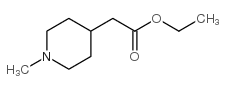 ethyl 2-(1-methylpiperidin-4-yl)acetate structure