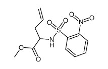 N-(2-nitrophenylsulfonyl)-(DL)-alylglycine methyl ester Structure