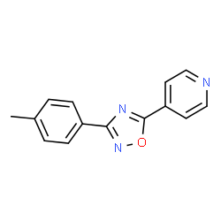 4-[3-(4-METHYLPHENYL)-1,2,4-OXADIAZOL-5-YL]PYRIDINE Structure