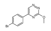 5-(p-Bromophenyl)-3-methoxy-1,2,4-triazine Structure