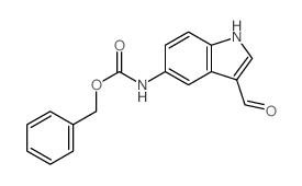 benzyl N-(3-formyl-1H-indol-5-yl)carbamate structure