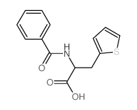 2-benzamido-3-thiophen-2-yl-propanoic acid structure