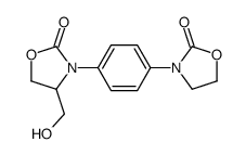 3,3'-(1,4-Phenylene)bis[4-(hydroxymethyl)oxazolidin-2-one]结构式