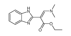 2-(1H-benzoimidazol-2-yl)-3-dimethylamino-acrylic acid ethyl ester Structure