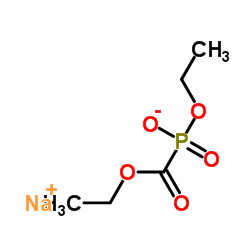 Sodium ethyl (ethoxycarbonyl)phosphonate Structure