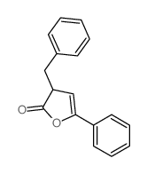 2(3H)-Furanone,5-phenyl-3-(phenylmethyl)-结构式