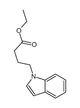 ethyl 4-indol-1-ylbutanoate结构式