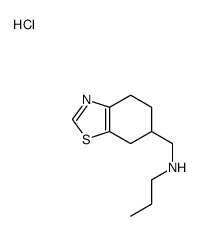 (N-Propylaminomethyl)-6 tetrahydro-4,5,6,7-benzo(d)thiazole chlorhydra te [French]结构式