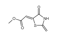 methyl (Z)-2-methylene-4-oxo-1,3-thiazolidin-5-ylideneacetate Structure