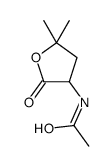 N-(Tetrahydro-5,5-dimethyl-2-oxo-3-furanyl)acetamide structure