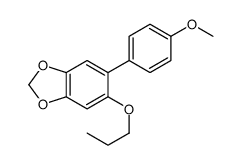 5-(4-methoxyphenyl)-6-propoxy-1,3-benzodioxole结构式