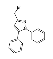 3-BROMOMEHTYL-N,5-DIPHENYL-PYRAZOLE Structure