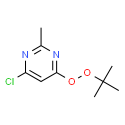 4-tert-Butylperoxy-6-chloro-2-methyl-pyrimidine structure