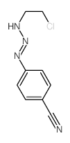 Benzonitrile, 4-[3-(2-chloroethyl)-2-triazen-1-yl]- Structure