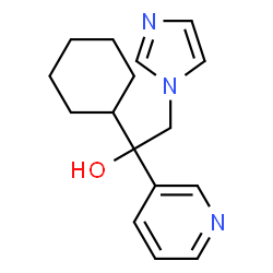 1-Cyclohexyl-2-(1H-imidazol-1-yl)-1-(3-pyridinyl)ethanol结构式