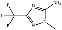 1-甲基-3-(三氟甲基)-1H-1,2,4-三唑-5-胺结构式