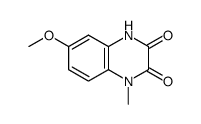 1-Methyl-6-methoxy-1,4-dihydroquinoxalin-2,3-dione结构式