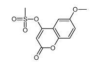 (6-methoxy-2-oxochromen-4-yl) methanesulfonate结构式