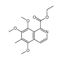 ethyl 6-methyl-5,7,8-trimethoxy-1-isoquinolinecarboxylate结构式