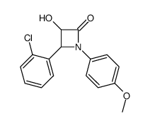 4-(2-chlorophenyl)-3-hydroxy-1-(4-methoxyphenyl)azetidin-2-one Structure