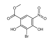 methyl 3-bromo-2,4-dihydroxy-5-nitrobenzoate structure