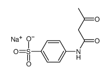 sodium,4-(3-oxobutanoylamino)benzenesulfonate Structure