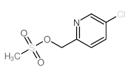 (5-Chloropyridin-2-yl)methyl methanesulfonate structure