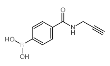 (4-(PROP-2-YN-1-YLCARBAMOYL)PHENYL)BORONIC ACID Structure