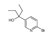 2-bromo-5-(3-hydroxy-pentane-3-yl)pyridine structure