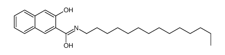 3-hydroxy-N-tetradecylnaphthalene-2-carboxamide结构式