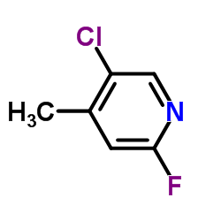 5-Chloro-2-fluoro-4-picoline structure