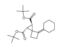 cyclohexylidene-4 dicarbo t.butoxy-1,2 spiro<2.3>hexane结构式