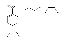 2-tributylstannylcyclohexan-1-one结构式