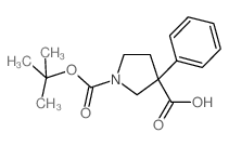 1-Boc-3-苯基-3-吡咯烷羧酸图片