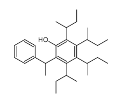 2,3,4,5-tetra(butan-2-yl)-6-(1-phenylethyl)phenol结构式