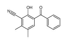 3-benzoyl-2-hydroxy-5,6-dimethylbenzonitrile Structure