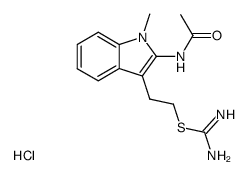 S-<β-<2-acetylamino-1-methylindol-3-yl>ethyl>thiouronium chloride结构式