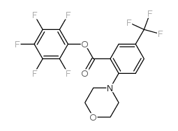 PENTAFLUOROPHENYL 2-MORPHOLINO-5-(TRIFLUOROMETHYL)BENZOATE结构式