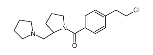 [4-(2-chloroethyl)phenyl]-[(2S)-2-(pyrrolidin-1-ylmethyl)pyrrolidin-1-yl]methanone结构式