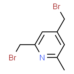 Pyridine, 2,4-bis(bromomethyl)-6-methyl- (9CI) Structure