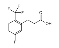 Benzenepropanoic acid, 5-fluoro-2-(trifluoromethyl)-结构式