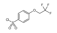 Benzenesulfonyl chloride, 4-(2,2,2-trifluoroethoxy) Structure